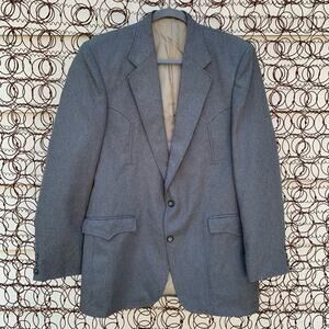 Circle S Western cowboy suit sport coat jacket gray 42L